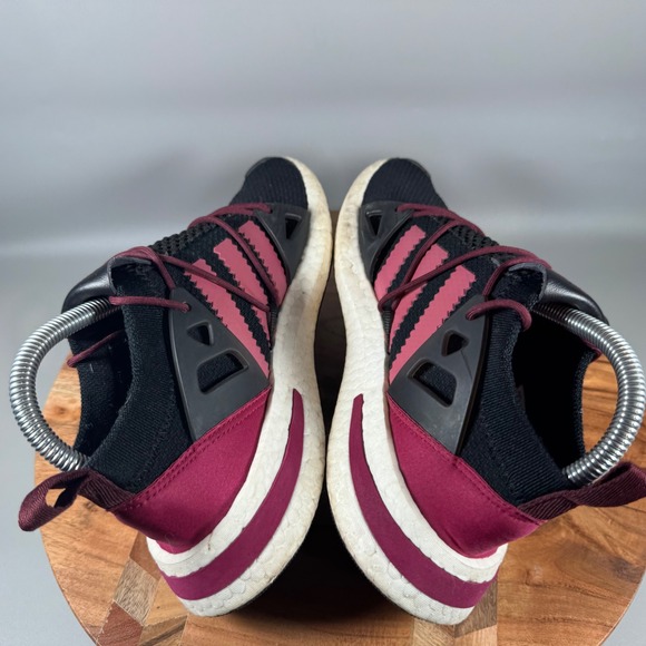 Adidas Arkyn Running Shoes Women's Size 7.5 Black Burgundy Athletic Sneakers - Picture 5 of 8